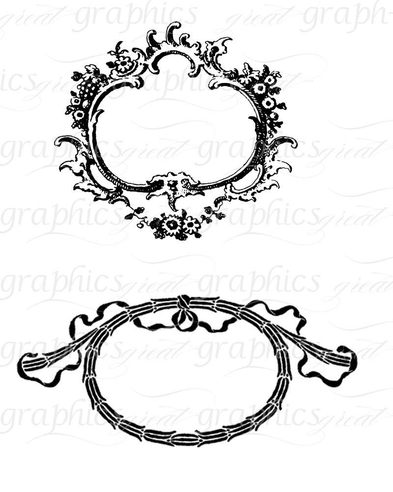 Digital Frame Clip Art Frame Wedding Clipart Digital Scrapbook Frame  Clipart Printable Frame.