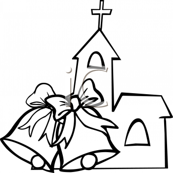 Christian Wedding Clipart Colour.