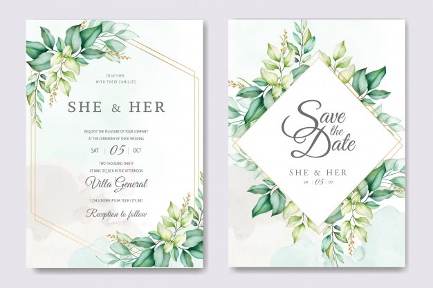 Wedding Invitation Vectors, Photos and PSD files.