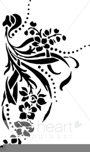 Wedding Invitation Flourish Clipart.