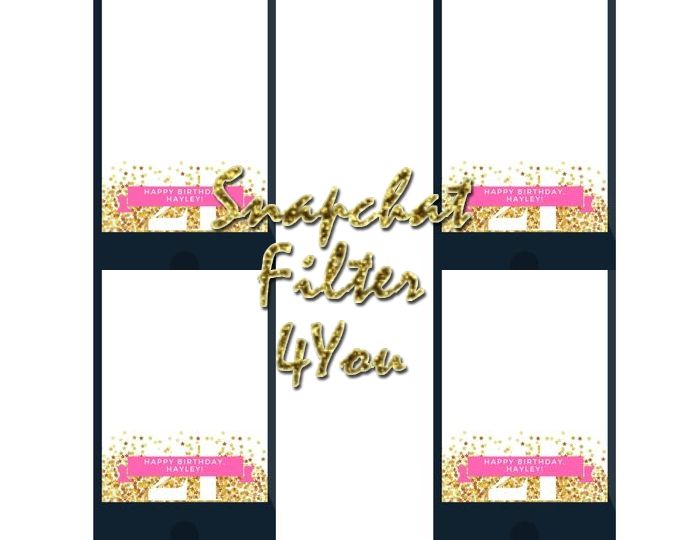 Birthday Snapchat Geofilter Glitter Birthday Snapchat Filter.