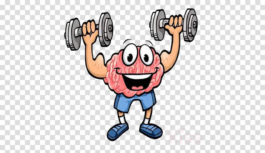 cartoon weightlifting dumbbell weights finger clipart.