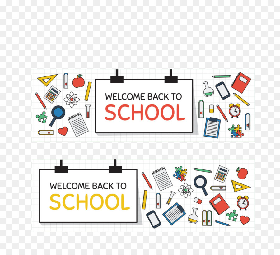 Back To School Background Banner png download.