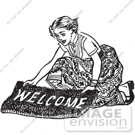 7340 Welcome free clipart.