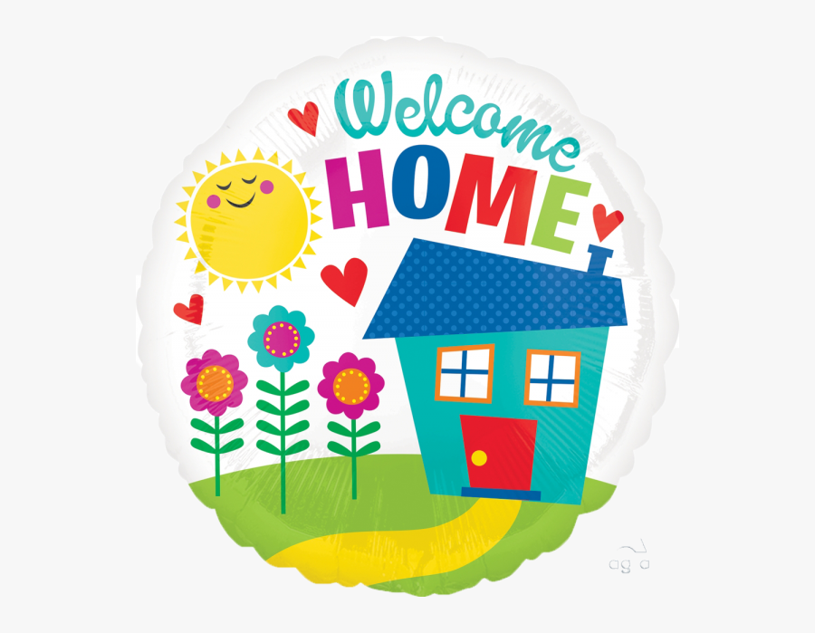 Welcome Home Foil Balloon , Free Transparent Clipart.