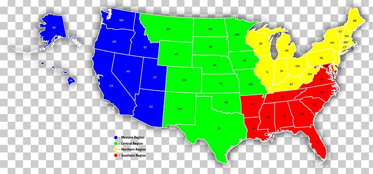 Southern United States Map Western United States Sales.