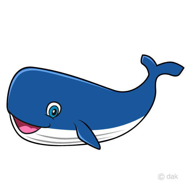 Free Whale Cartoon Image｜Illustoon.