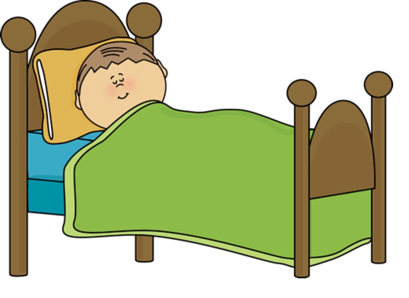 Stay In Bed Clipart.