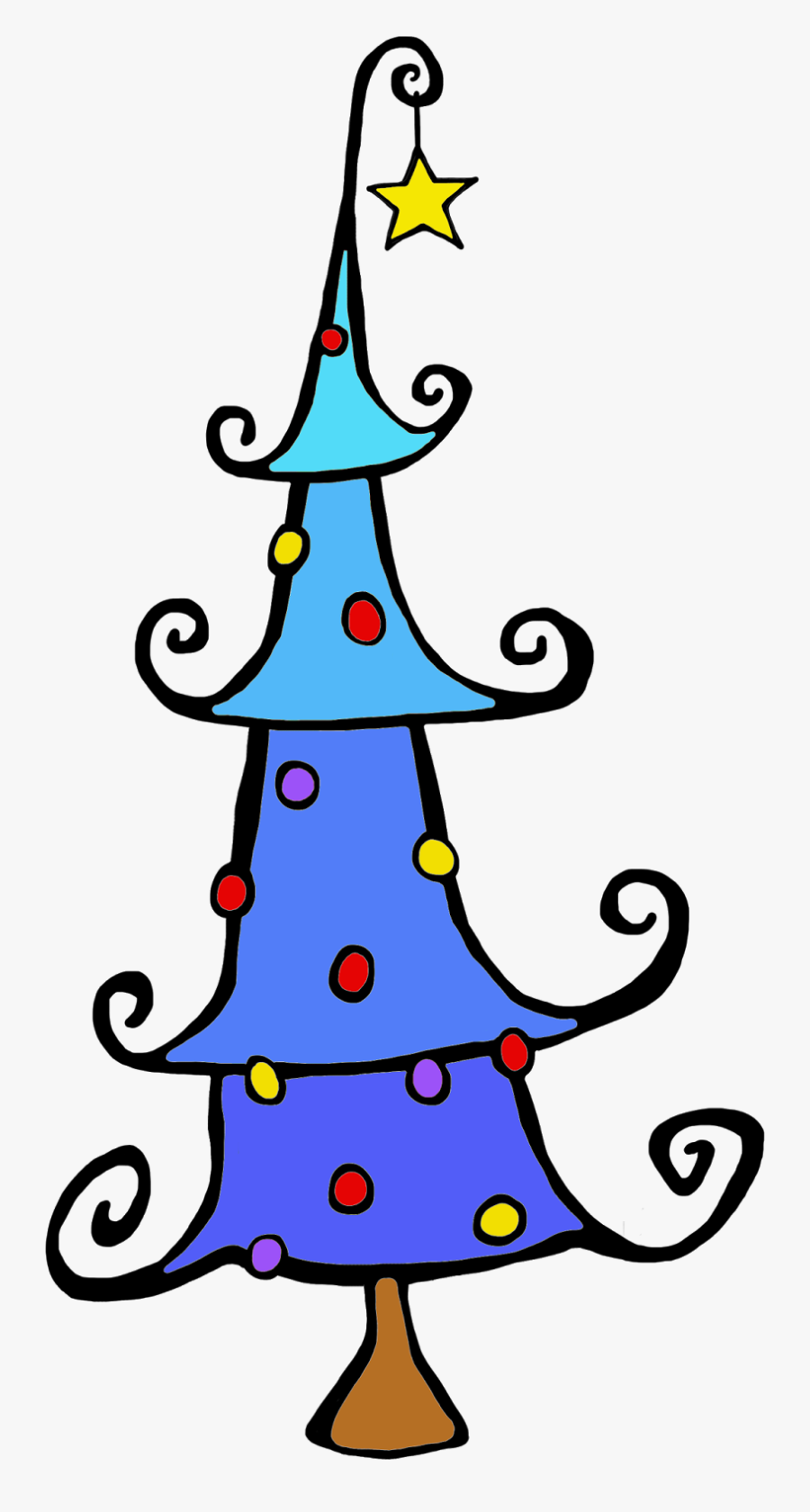 Christmas Tree Png Whimsical , Free Transparent Clipart.