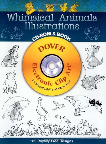 9780486999739: Whimsical Animals Illustrations CD.