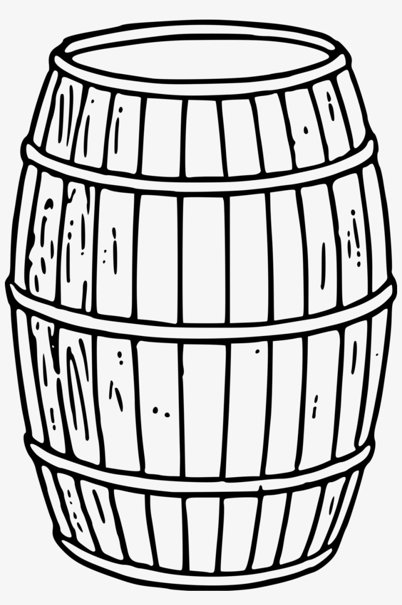 Keg Clipart Black And White.