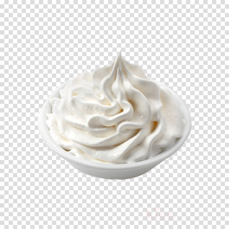 whipped cream white food cream meringue clipart.