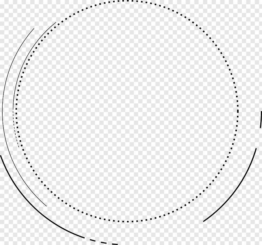 Round black border, White Circle Area Pattern, Creative.