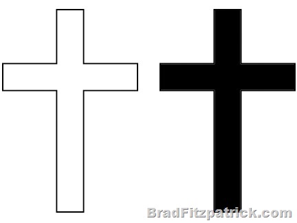 White Cross Clipart.