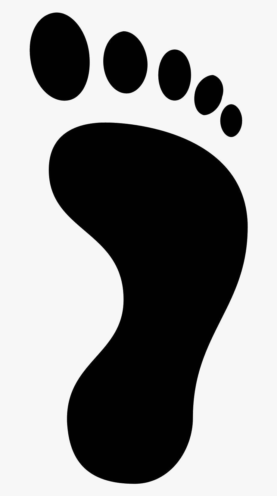 White Baby Footprint Png.