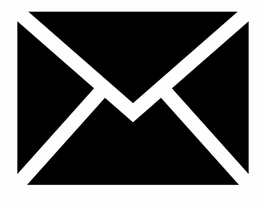 Black Email Icon Png Transparent Background.