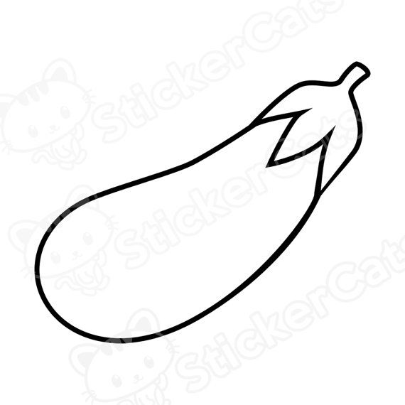 Image result for brinjal clipart black and white.