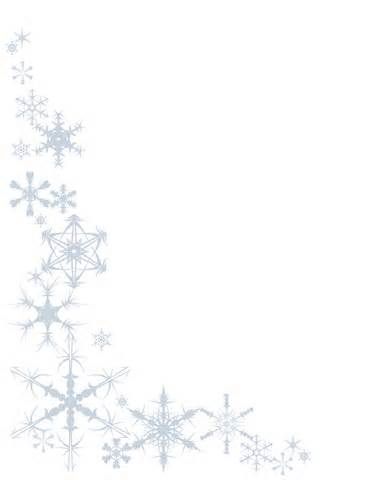 snowflake black and white border.