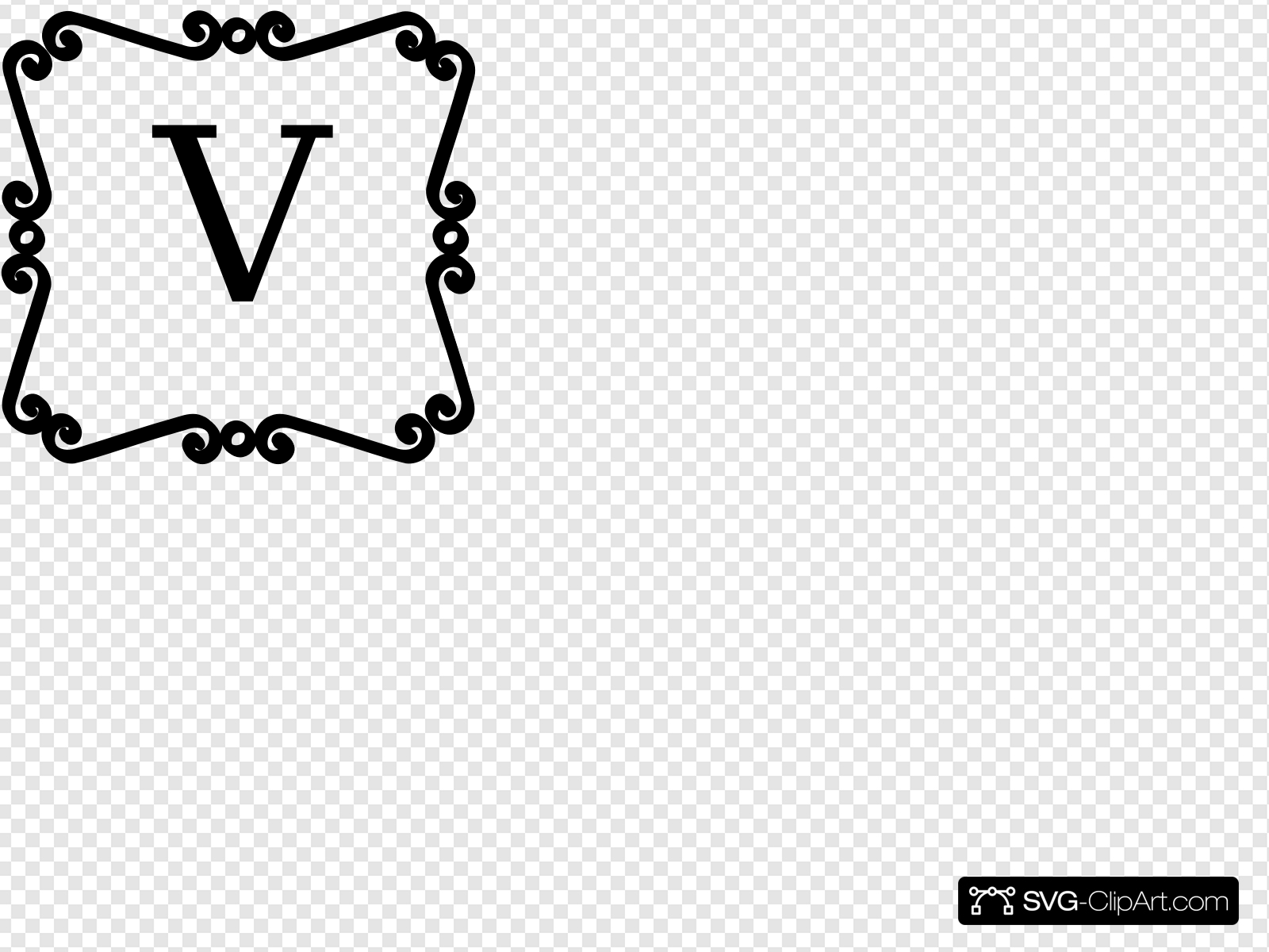 Black And White Scroll Border Clip art, Icon and SVG.