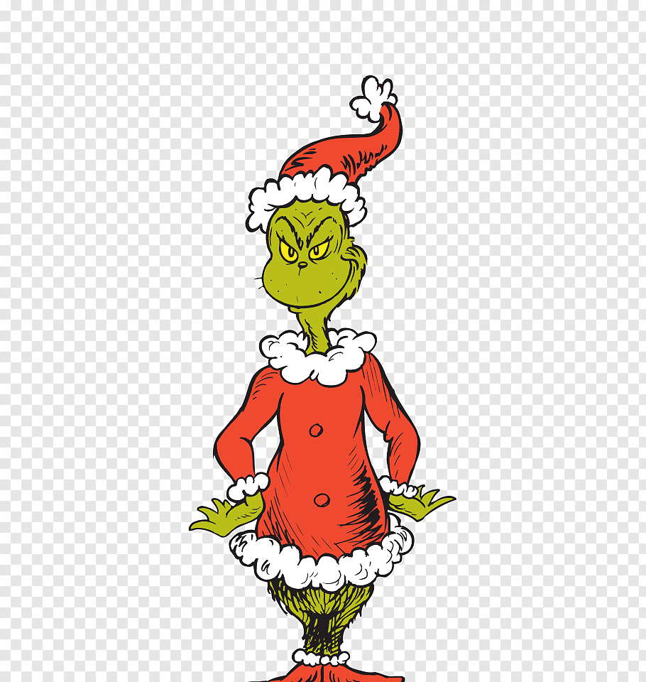 The Grinch art, How the Grinch Stole Christmas! Santa Claus.