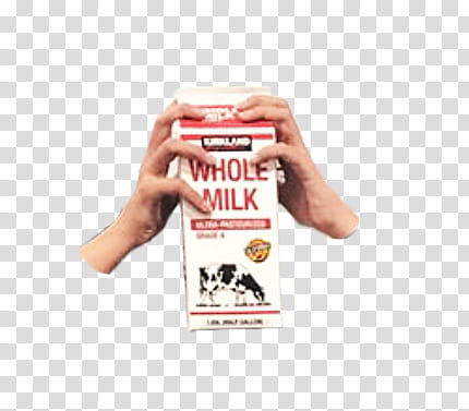 Whole Milk box transparent background PNG clipart.