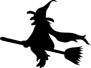 Witch Broom Clipart.