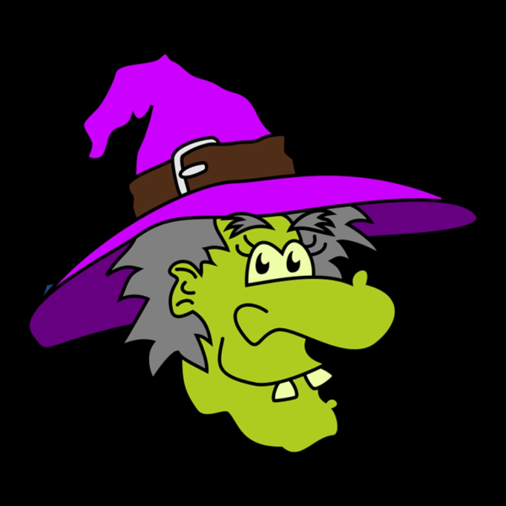 Witch face clip art.