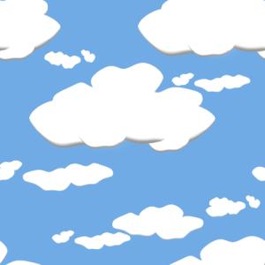 Cartoon clouds clipart.