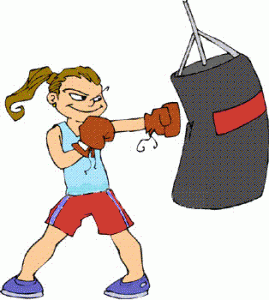 Heavy bag clipart.