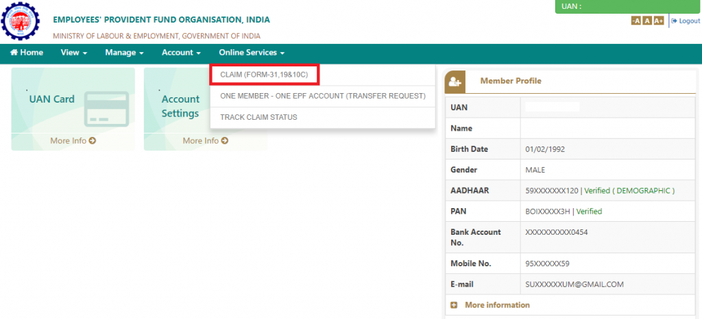 EPF Withdrawal Procedure.