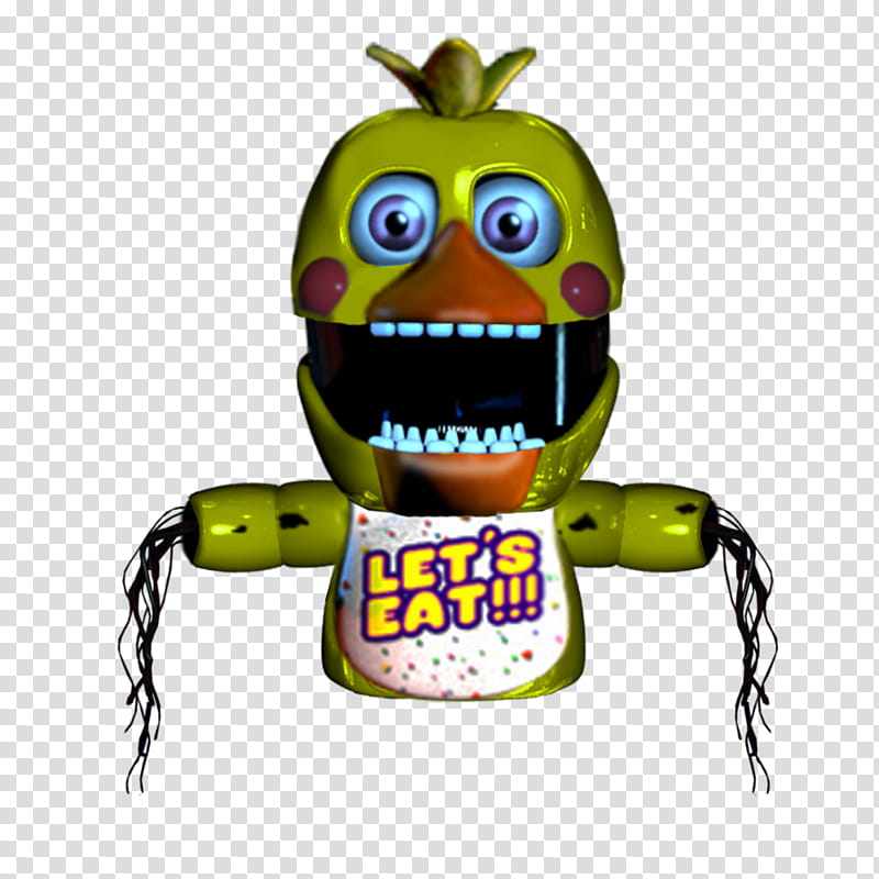 Puppet Withered Chica transparent background PNG clipart.