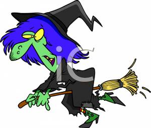 A Cartoon of a Wicked Witch.