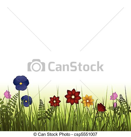 Vectors Illustration of wild flowers.