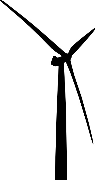 Wind Turbine clip art Free vector in Open office drawing svg.