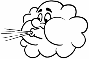 cartoon pictures of wind.