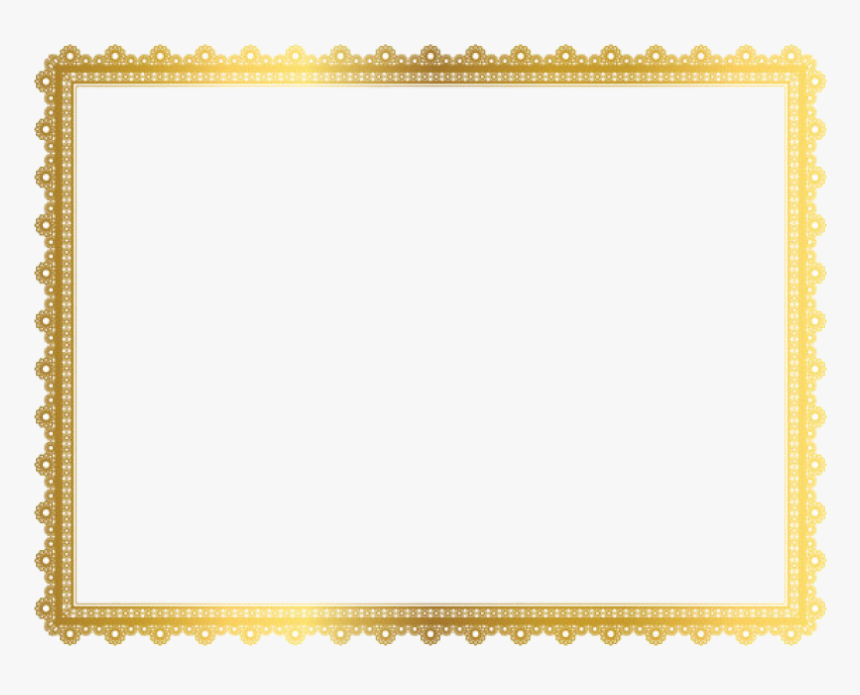 Gold Border Frame Png Clipart.