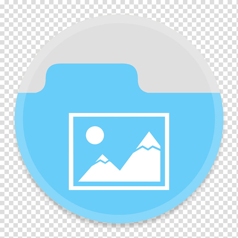 Button UI Custom Folders, blue and white logo folder.