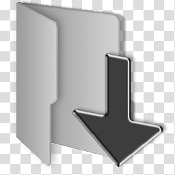 Windows Clean Gray Folders, grey folder icon transparent.