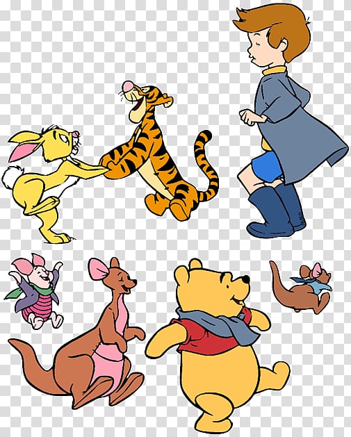 Assorted Winnie the Pooh and friends illustration, Winnie.