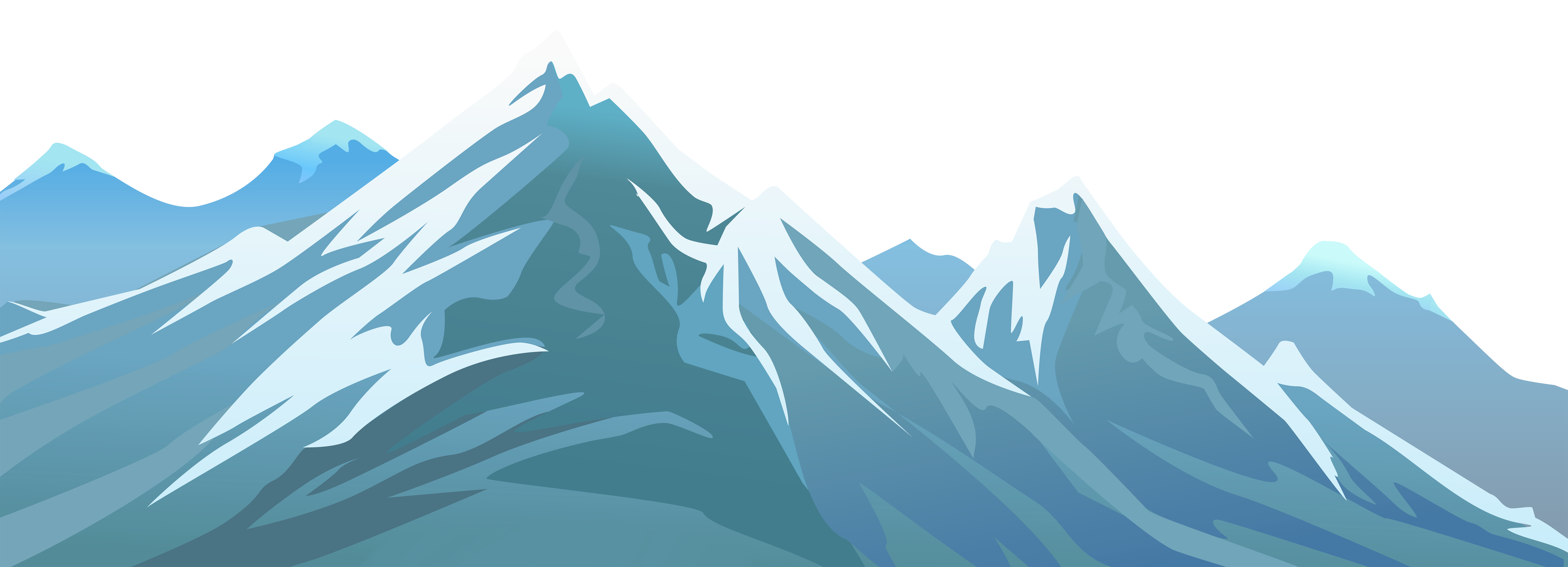 Winter Mountain Clip Art.