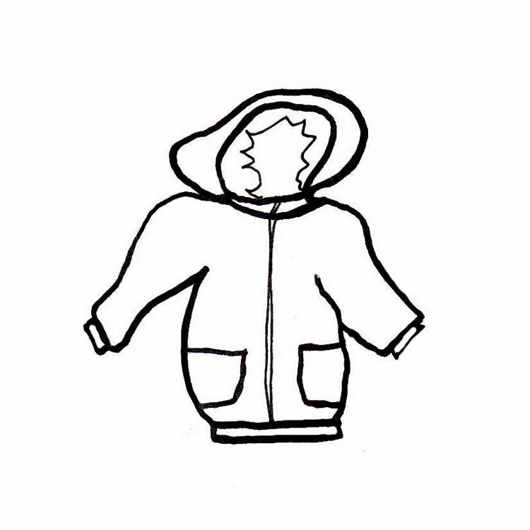 Winter Clothes Clipart Black And White.