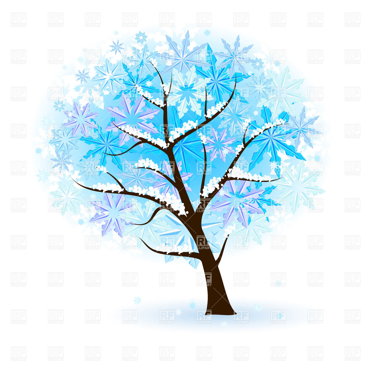 Winter garden clipart.