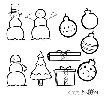 Winter and Holiday Clipart Pack.