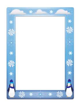 winter holiday borders for word documents.