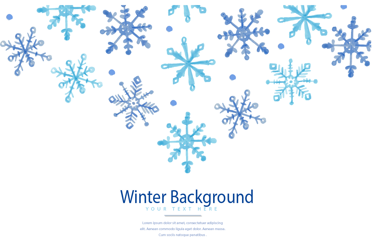 Winter Snowflake Euclidean vector.