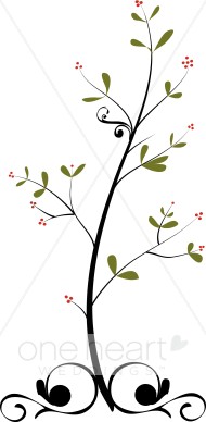 Winter Berries Clipart.