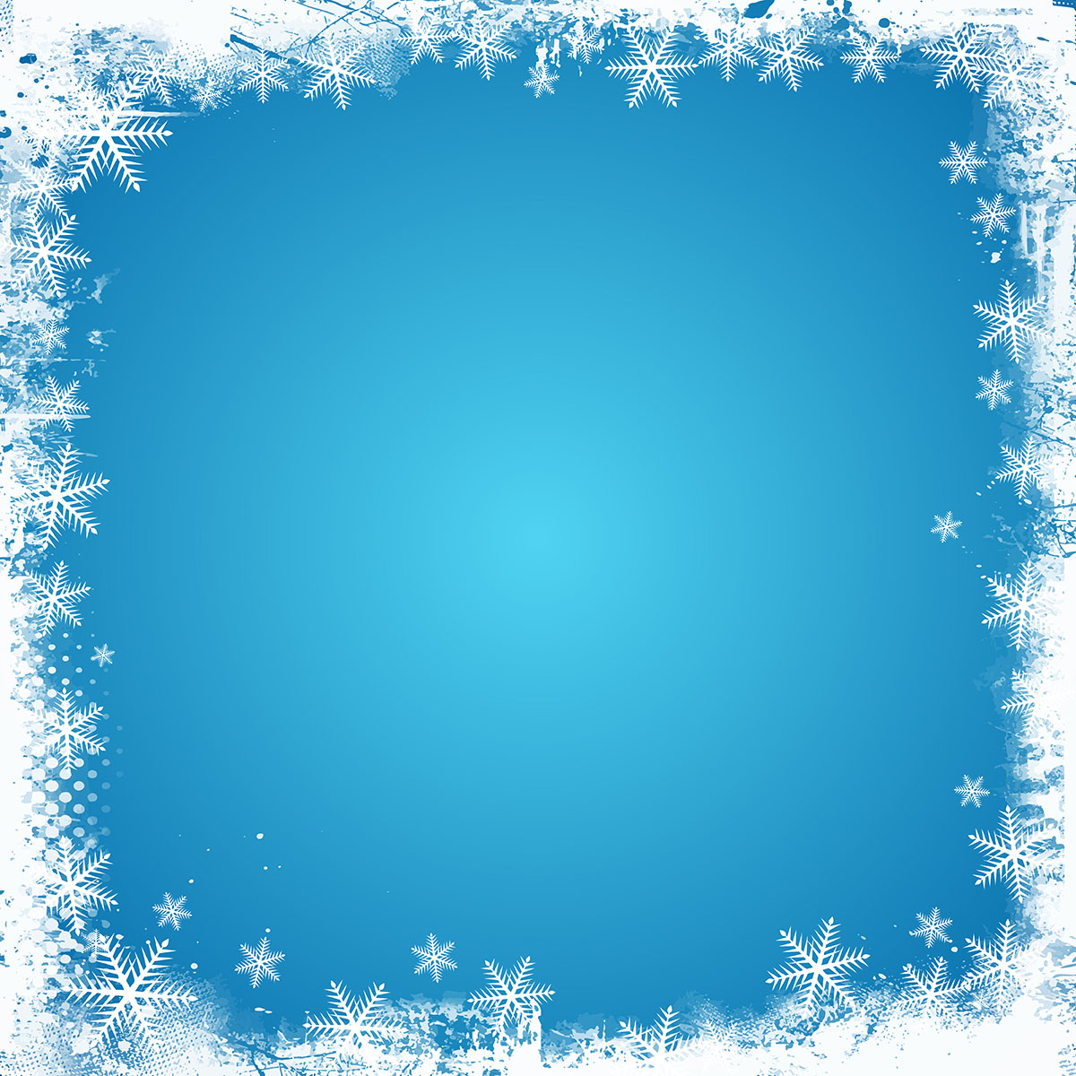 Winter Border Free Vector Art.