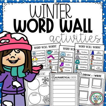 Winter Word Wall Activities.