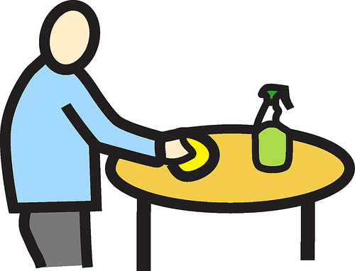 Wipe Table Clipart.