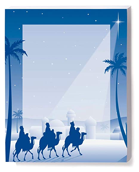 Amazon.com: Religious Holiday Stationery, Wise Men, 8.5 x 11.